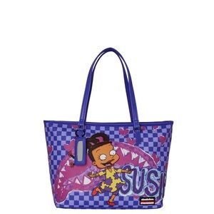 Sprayground Blue and Purple Character Tote